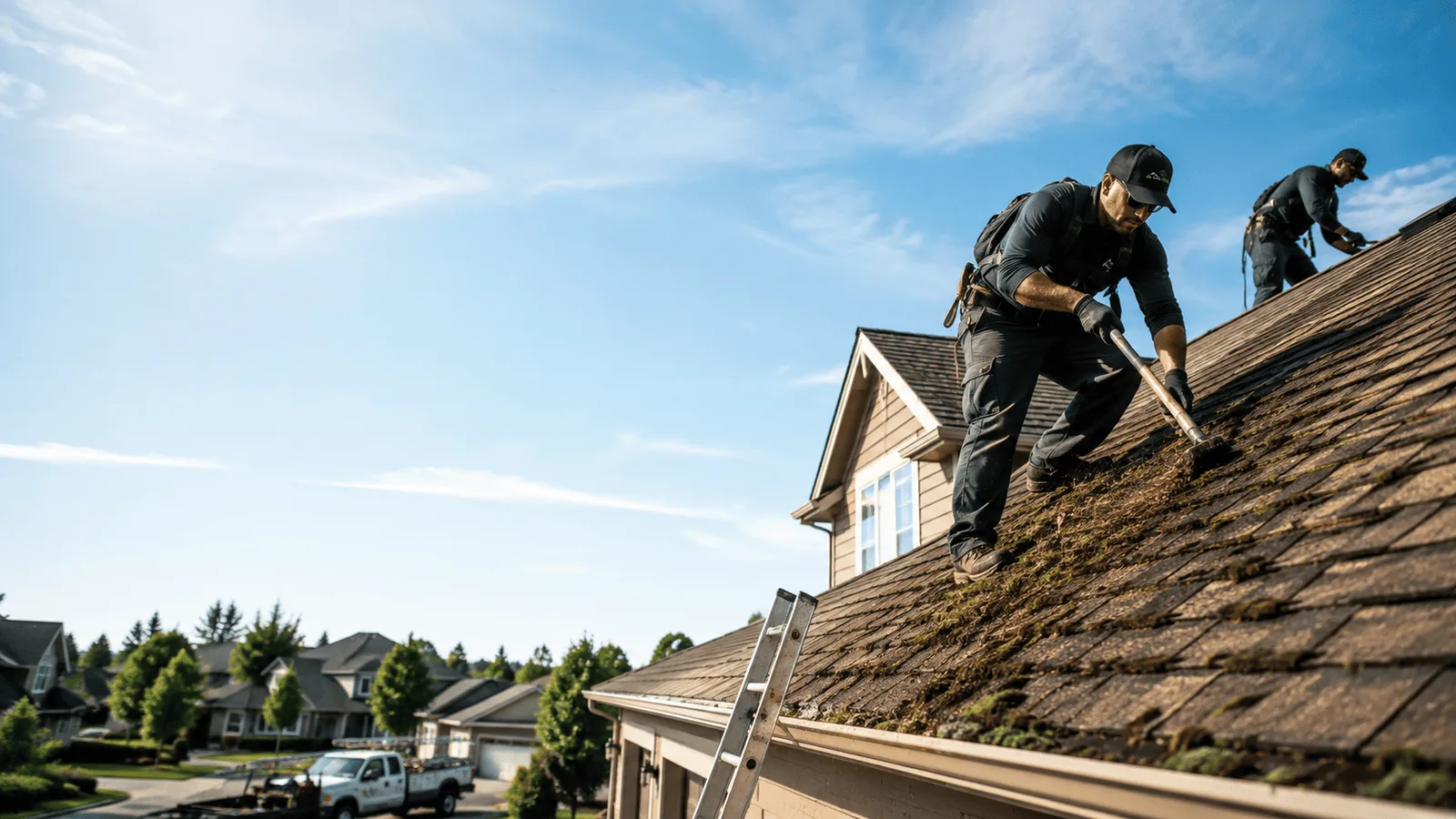 Roof Moss Removal in Hye, TX near me